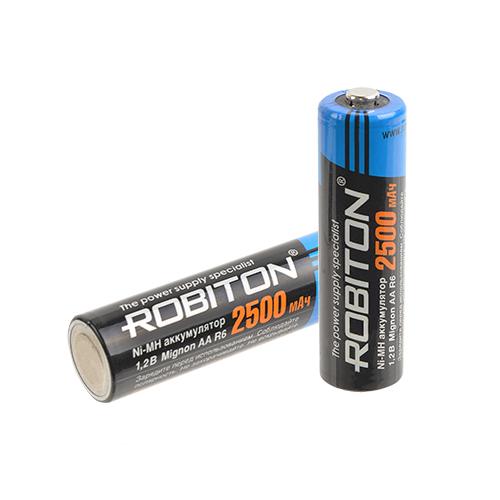 Аккумулятор Robiton R6 2500mAh Ni-MH BL2