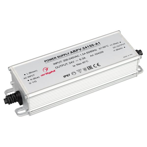 Блок питания ARPV-24150-A1 (24V, 6.25A, 150W) Arlight