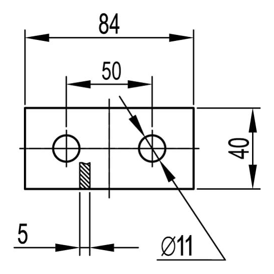 Пластина соединительная DKC BMD-10 90мм 2 отв. горячеоцинк.