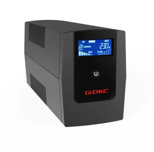 Линейно-интерактивный ИБП ДКС серии Info LCD, 1500 ВА/900 Вт, 1/1, 3xSchuko, USB + RJ45, LCD, 2x8Aч DKC