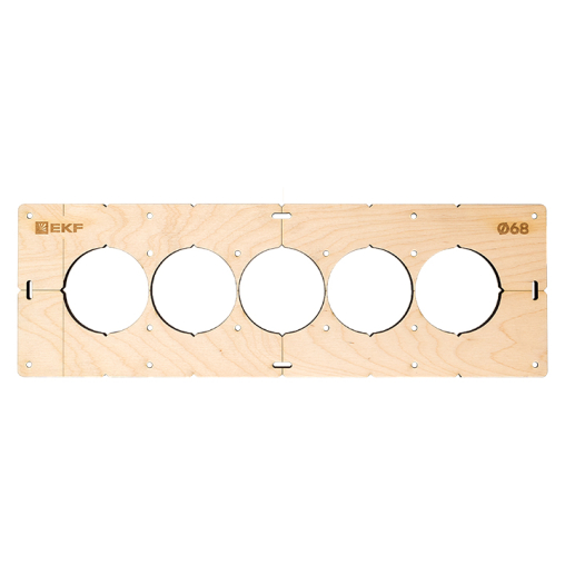 Шаблон для подрозетников EKF Expert c 5 отверстиями d68мм