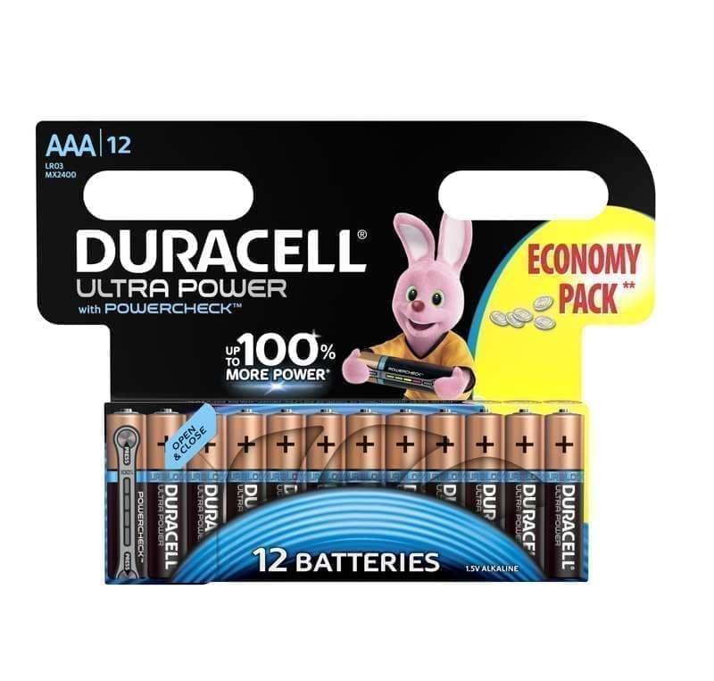 Элемент питания алкалиновый LR03-12BL Ultra Duracell (12шт)