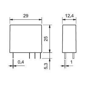 Реле миниатюрное FINDER AgNi 2CO 8A кат. АС