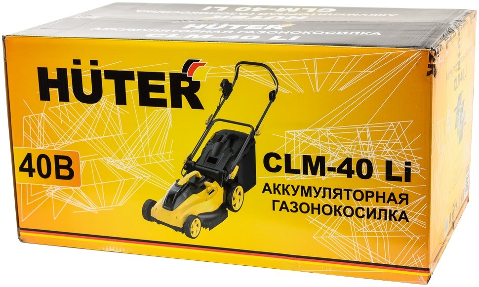 Аккумуляторная газонокосилка HUTER CLM-40 Li