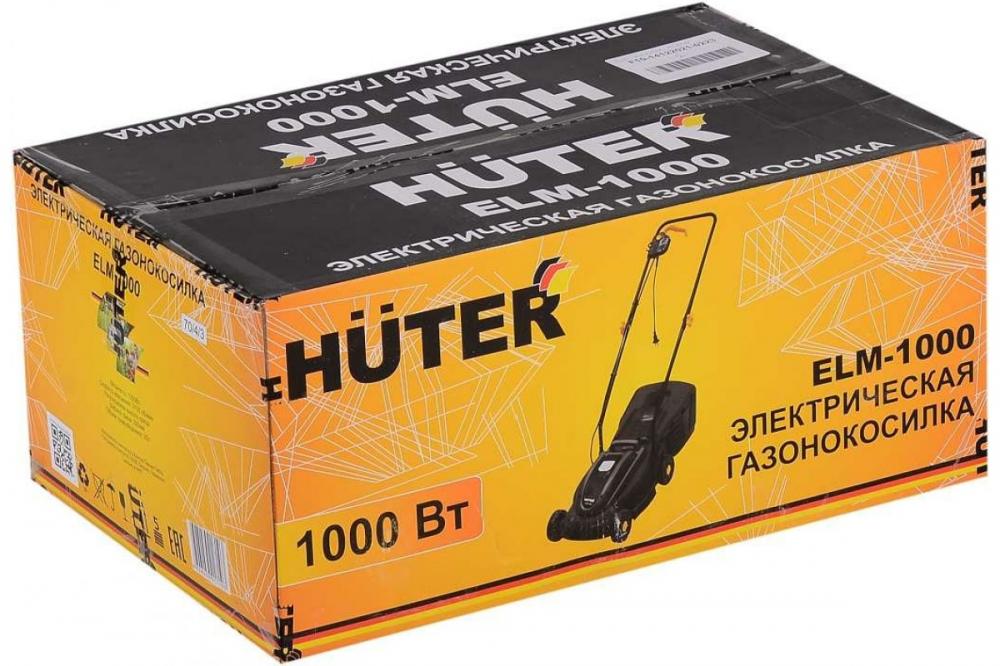 Электрическая газонокосилка HUTER ELM-1000