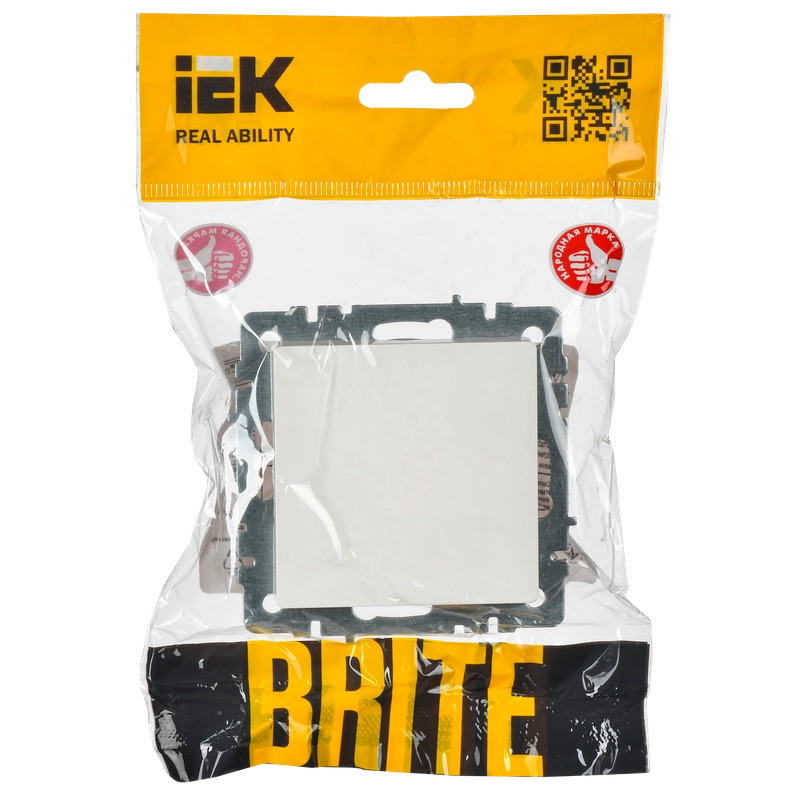 Вывод кабеля IEK BRITE белый