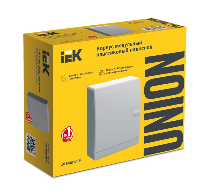 Корпус пластиковый IEK UNION Compact ЩРН-П-18 IP41 белый