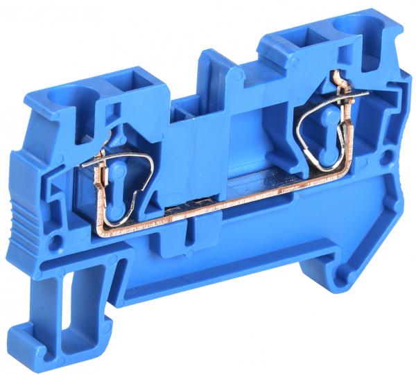 Клемма пружинная IEK КПИ 2в-4 41А синяя