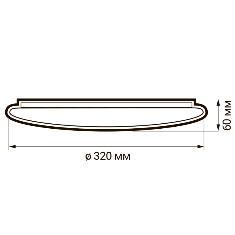 Светильник св/д декор. Jazzway PPB WAVE 32Вт 4000К 320x60