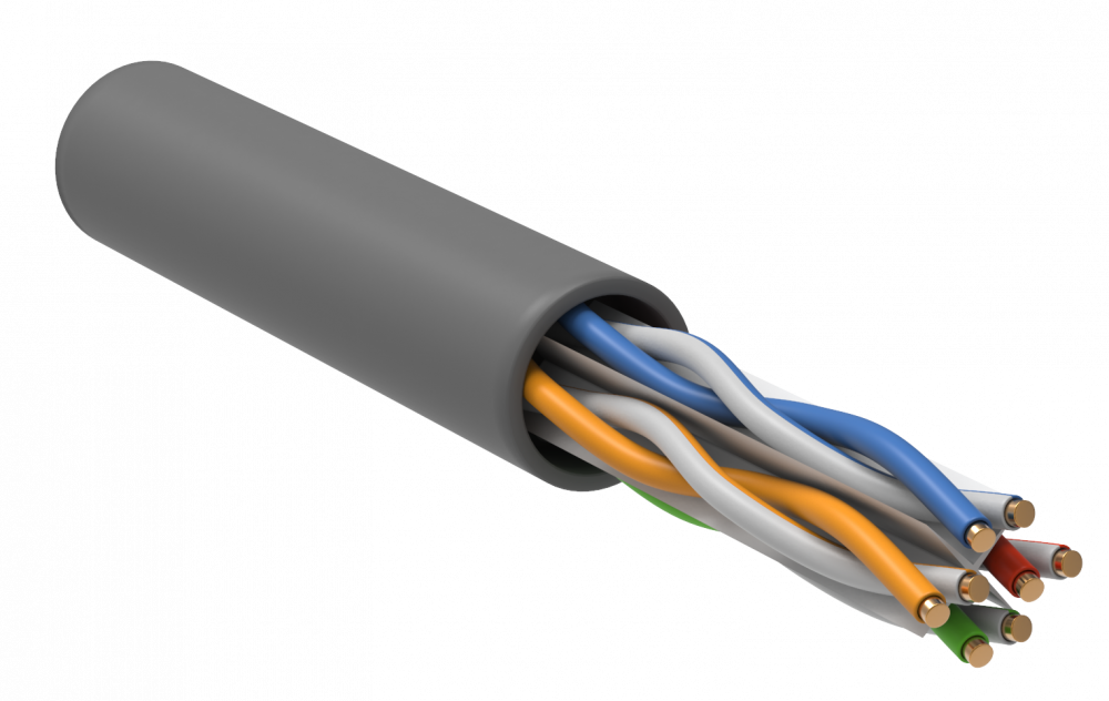 Кабель витая пара U/UTP кат.6 4x2х23 AWG (упак 305 м) ITK LC1-C604-121