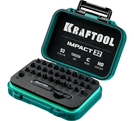 Набор ударных бит KRAFTOOL Impact-32 (32шт)