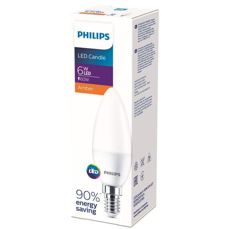 Лампа св/д свеча Е14 Philips Ecohome 6-60Вт 827 B35NDFR RCA