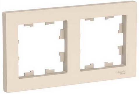 Рамка 2-постовая SchE AtlasDesign бежевый