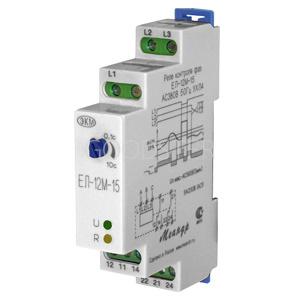 Реле контроля фаз ЕЛ-12М-15 400В 50Гц 1 модуль