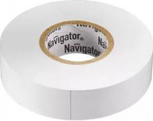 Изолента ПВХ Navigator NIT-A19-20/WH белая 19м