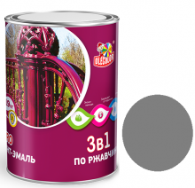 Грунт-эмаль по ржавчине Olecolor 3в1 серая 2кг