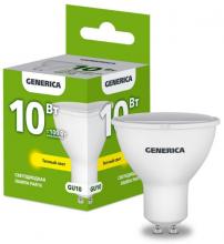 GU10 GENERICA Лампа св/д PAR16 10Вт 3000К 230В LL-MR16-10-230-30-GU10-G