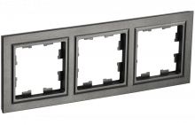 Рамка 3-постовая IEK Brite РУ-3-БрТБ бронза