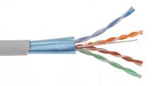 Интернет кабель FTP cat 5E 4PR 24AWG медь