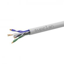 Кабель витая пара кат.6 4х2х23AWG solid CU PVC Six сер. 305м (м) SUPRLAN U/UTP 01-0316