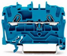 Клемма WAGO 2-проводная проходная 2,5мм на DIN-рейку