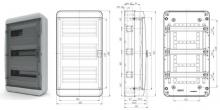 Щиток Текфор наружной установки 36мод IP65
