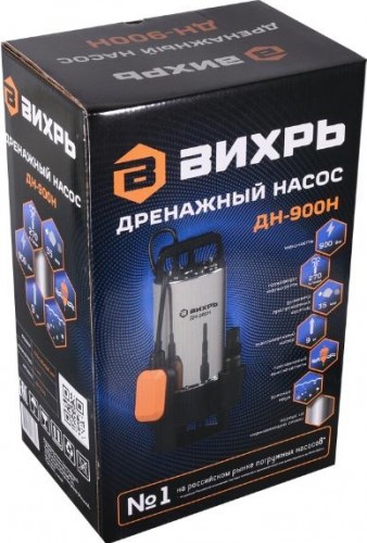 Дренажный насос ВИХРЬ ДН-900H